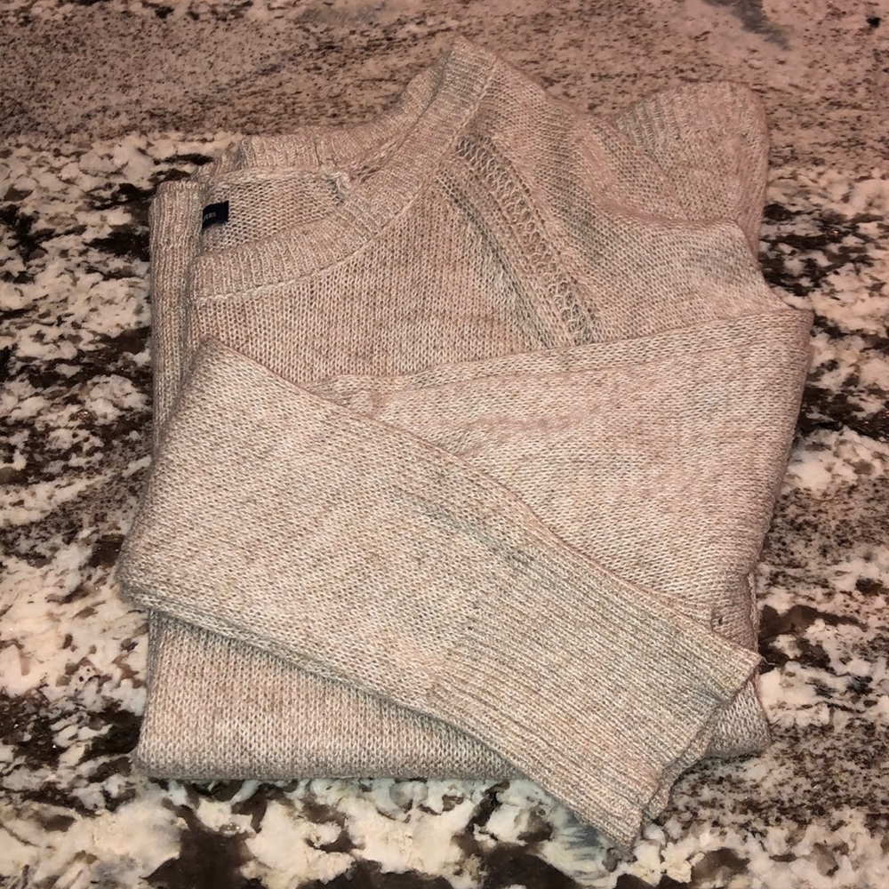 cream sweater